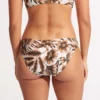 Seafolly Island In The Sun Twist Tie Front Bandeau Bikini With Hipster Ecru 09