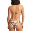Seafolly Paradise Garden Bustier Bandeau Bikini With Reversible Hipster- Avocado 02