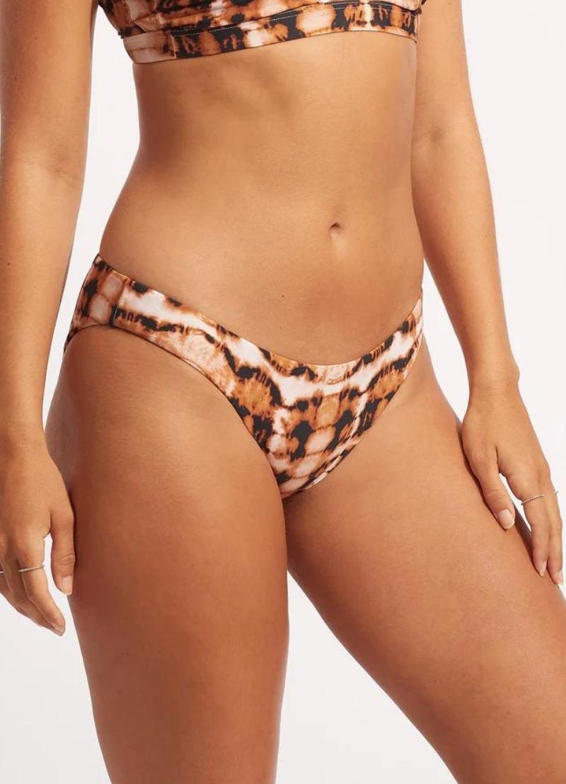 Seafolly High Tide One Shoulder Bikini With Hipster Bottom- Copper Tan 04 Seafolly High Tide One Shoulder Bikini With Hipster Bottom- Copper Tan 04