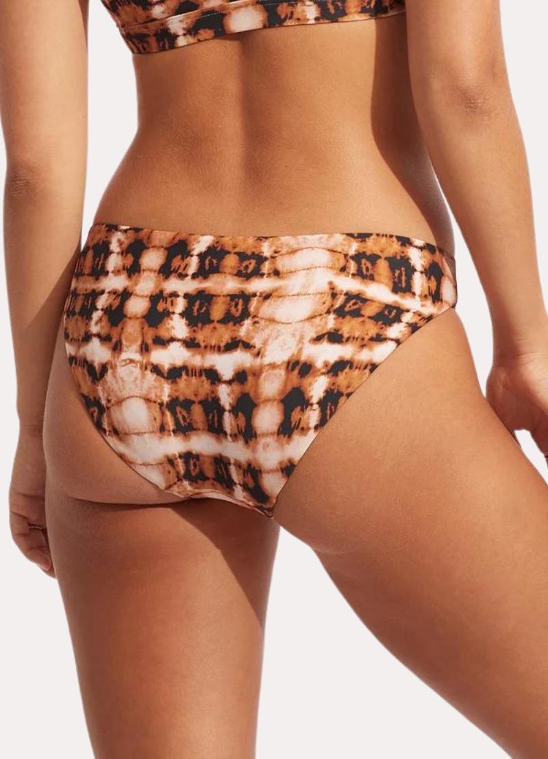 Seafolly High Tide One Shoulder Bikini With Hipster Bottom- Copper Tan 05 Seafolly High Tide One Shoulder Bikini With Hipster Bottom- Copper Tan 05