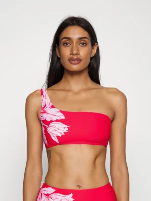 Seafolly Fleur De Bloom One Shoulder Bikini With Hipster - Chilli 01