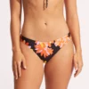 Palm Springs Bandeau Bikini With Hipster Pant - Black 05
