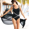 Sunflair Basic One Piece Swimsuit - Black (Style: 72083)