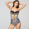 Marc & Andre Wild Beauty Bandeau One Piece Swimsuit Style L2323-911 002