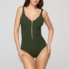 Marc & Andre Zipper Maillot- Khaki Style SP23-01 002