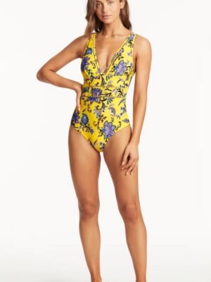 Carnivale Splice One Piece - Citrus 1