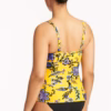Carnivale Twist Front DDE Tankini Top - Citrus 3