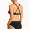 Sea Level Eco Essentials G-Cup Cross Front Bikini - Black 3