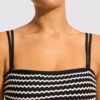 Seafolly Mesh Effect DD_E Tank Bikini With Hipster Pant - Black 3