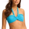 Seafolly collective halter bandeau bikini - Attol Blue