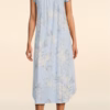 Miss Elaine Cottonessa Long Summer Nighty - Blue Bouque 01