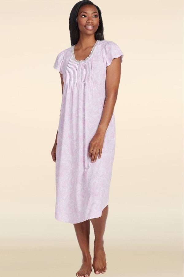 Miss Elaine Silky Knit Long Summer Nighty