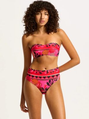 Seafolly Atlantis Bustier Bandeau Bikini - Paradise Pink