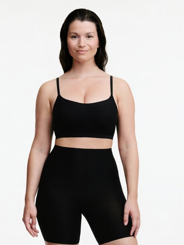 SoftStretch High Waist Mid-Thigh Short Black