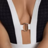 Marc & Andre Coco Chic Plunge One Piece Swimsuit
