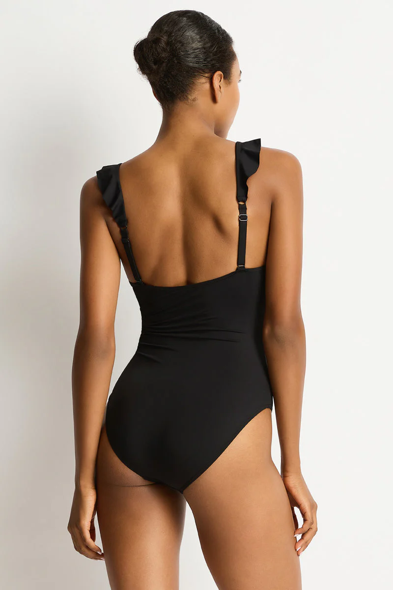 Sea Level Essentials Frill One Piece Swimsuit (Style: SL1040ECO)