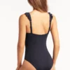 Sea Level Essentials Frill One Piece Swimsuit (Style: SL1040ECO)