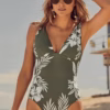 Sea Level Aloha Longline One Piece Swimsuit - Khaki