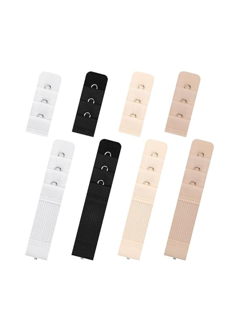 1 hook bra extender available in beige, black and white