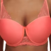 Chantelle Pulp Tattoo Love Half Cup Memory Bra in Watermelon