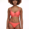 Chantelle Pulp Tattoo Love Half Cup Memory Bra in Watermelon