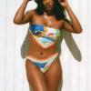 Seafolly Aquarius Scarf Bandeau Bikini - Turquoise