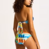 Seafolly Aquarius Scarf Bandeau Bikini - Turquoise