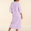 Miss Elaine Seersucker Housecoat- Peach & White