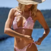 PilyQ Amalfi Lace Tri Bikini - Pink