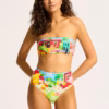 Seafolly Cuba Bandeau Bikini - Turquoise