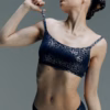 Chantelle SoftStretch Scoop Padded Bralette - Ink Shimmer Print (Style: C11DQ2-A60)