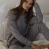 Lingerie & Leisure Snuggle Pyjama Set – Salt & Pepper (Style: PD029)