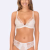 Rosme Jessica Plunge Underwire Bra - Ivory