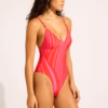 Seafolly Coastline V Neck One Piece Swimsuit – Flame