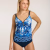 Sunflair Ethno Palm Tankini – Blue & White (Style: 78014)