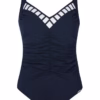 Sunflair NOS Full Piece Swimsuit - Dark Navy (Style: 72165)