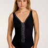 Sunflair Wireless Padded One-Piece Swimsuit (Style: 72038)