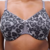 Chantelle C Magnifique Seamless Unlined Minimizer Bra - Grey Leopard Print (Style: C18910-B16)