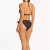 Sea Level Riptide Longline Halter Bikini - Black/Brown (Style: SL3050RP)