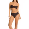 Sea Level Riptide U Bar Bandeau Bikini - Black/Brown (Style: SL3636)