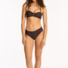 Sea Level Riptide U Bar Bandeau Bikini - Black/Brown (Style: SL3636)