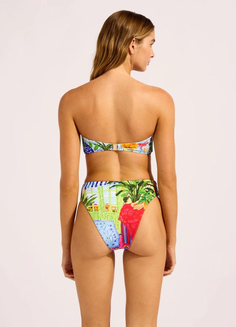 Seafolly La Boca Bandeau Bikini – Sapphire (Style: 31448-286