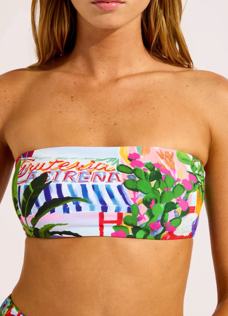 Seafolly La Boca Bandeau Bikini – Sapphire (Style: 31448-286