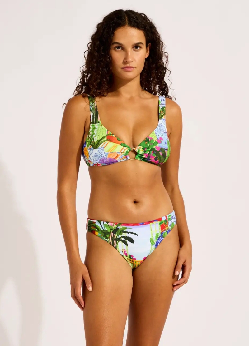 Seafolly La Boca Ring Front Tank Bikini – Sapphire (Style: 31556MF286)