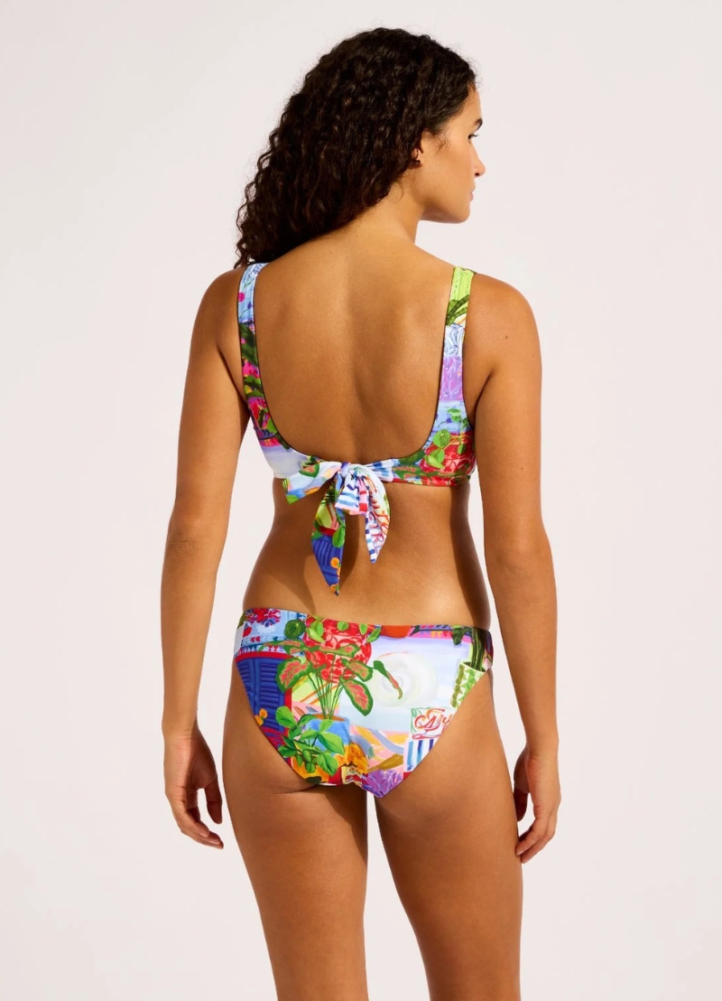 Seafolly La Boca Ring Front Tank Bikini – Sapphire (Style: 31556MF286)