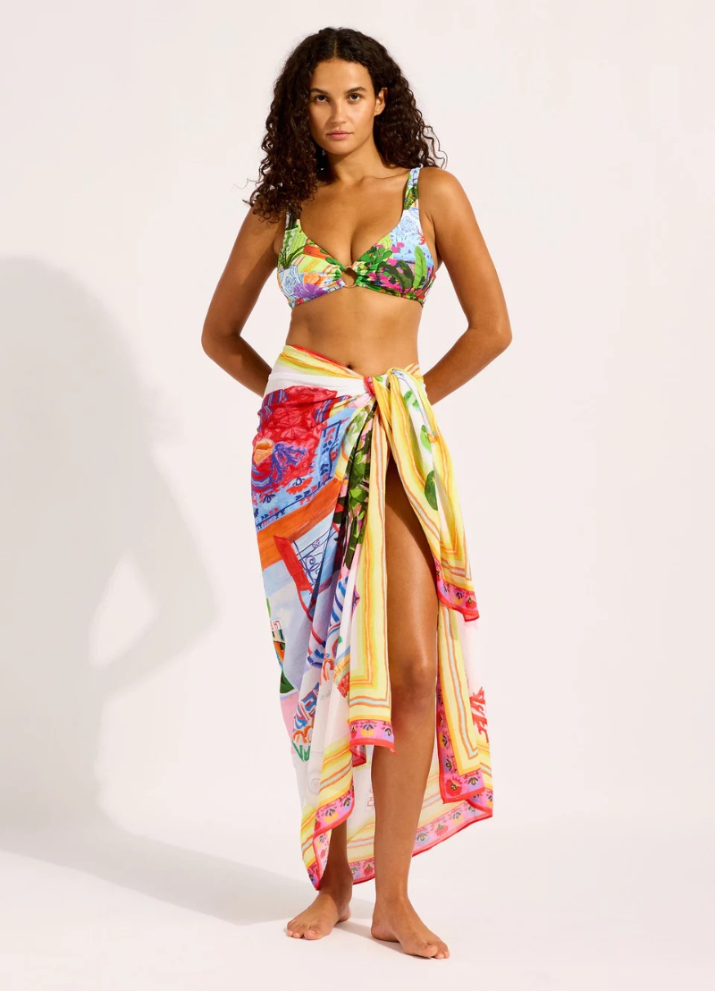 Seafolly La Boca Sarong – Sapphire (Style: 55596-SG)