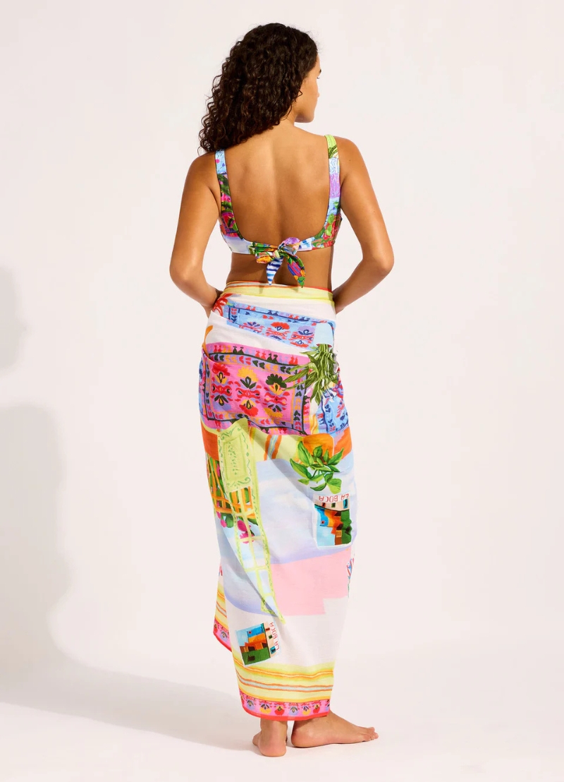 Seafolly La Boca Sarong – Sapphire (Style: 55596-SG)