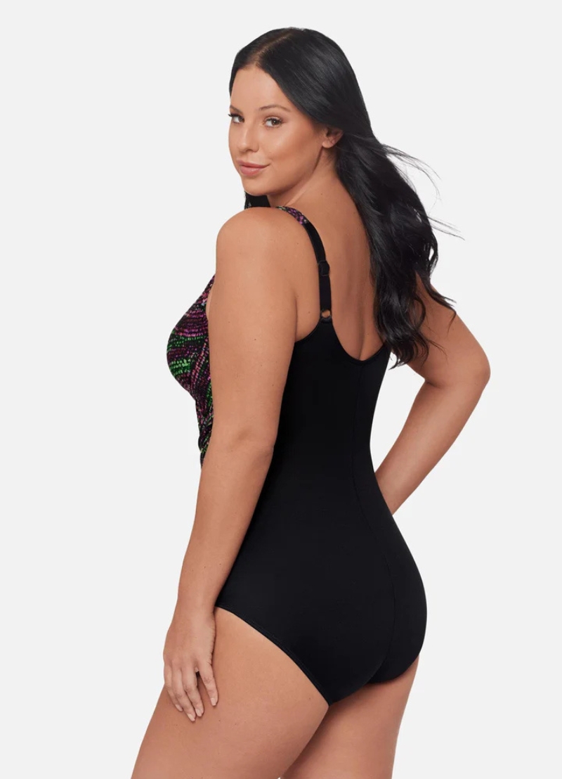 Miraclesuit Plus Size Oceanus One Piece Swimsuit – Light Show (Style: 6567488W)