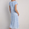 Miss Elaine Cottonessa Long Nightgown - Blue Paisley (Style: 507855-133)