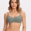 Marc & André Lacy Skin Square Bralette Olive